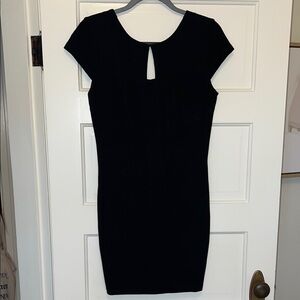 ALI & JAY Black Cap Sleeve Backless Mini Dress